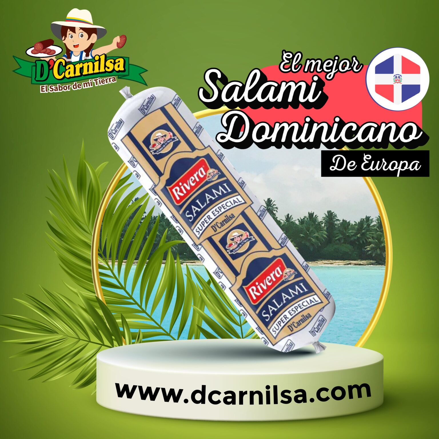 D’Carnilsa distribuye salami dominicano en Europa Guíame Publicidad